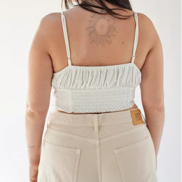 Urban Outfitter Capri Hanky Hem Cami, White, Small, NWT - Picture 3 of 4